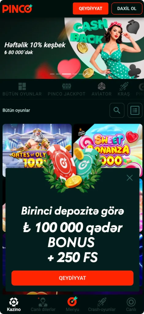 Pinco Android APK quraşdırma mərhələsi